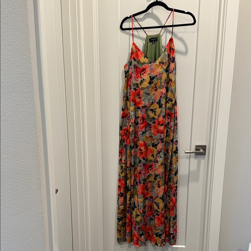 Tahari ASL Multicolor Floral Maxi Dress